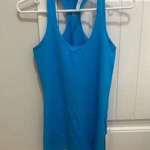 Lululemon Athletica Fitted Blue Sleeveless Tank Top
